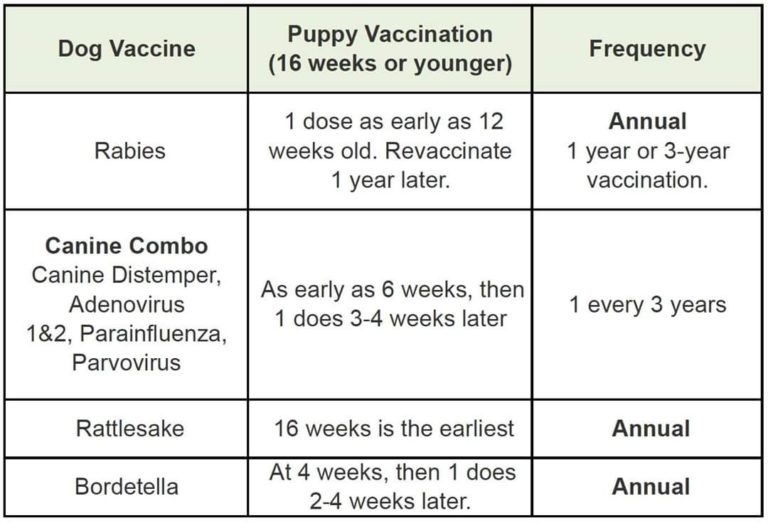 PETS VACCINATION SCHEDULE PROTOCOLS – Pashudhan praharee