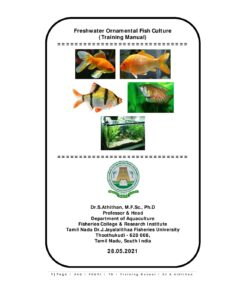 Training Manual on Freshwater Ornamental Fish Culture | Pashudhan praharee